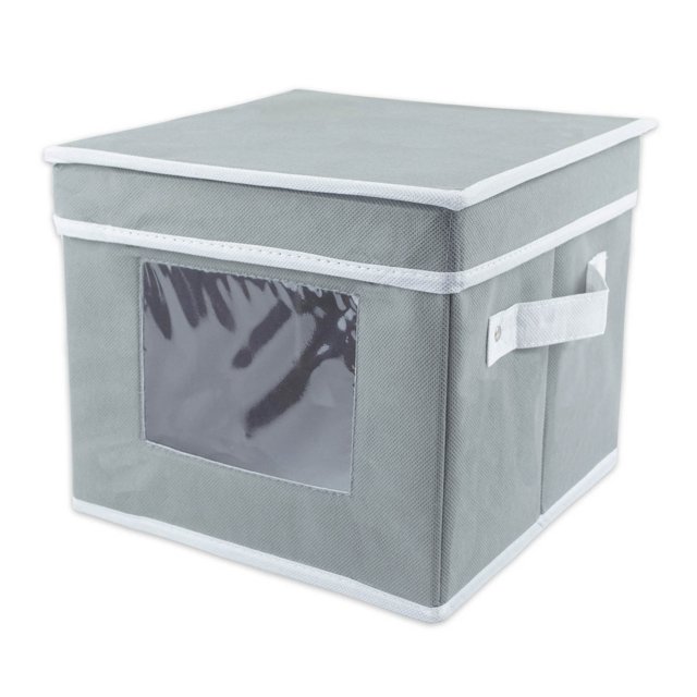 Plato de ensalada con almacenaje Design Imports DII Gris 10x10x8 6 separadores