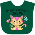 thumbnail image 3 of Inktastic My Aunt and Uncle Love Me with Cute Kitten and Flowers Boys or Girls Baby Bib, 3 of 4
