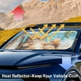 thumbnail image 4 of KUIFORTI Cat Windshield Sun Shade Large Car Sun Shade Windshield Cute Girly Car Front Window Sunshades Sun Visor Keeps Your Vehicle Cool for Most Sedan, SUV, Van, Hatchback, 4 of 5