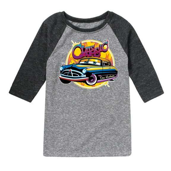 Disney Cars - Classic Doc Hudson Car Show Ready - Toddler & Youth Raglan Graphic T-Shirt
