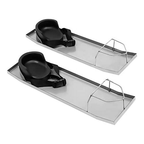 28'' x 8'' Concrete Kneeboards Stainless Steel Concrete Knee Boards Slider, Concrete Tools Suitable For All Types Of Concrete Finishing Work/Ships in the USA (with Pads)