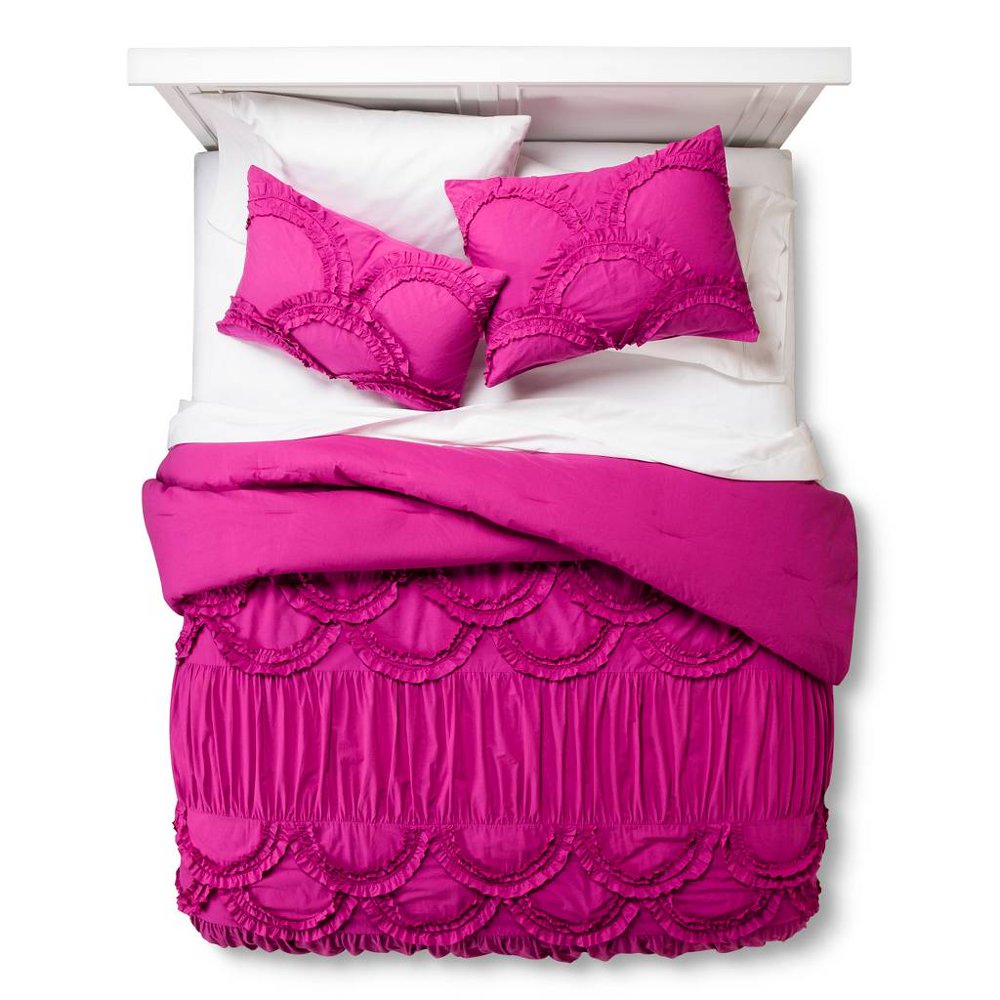 Boho Boutique Texture Comforter Set Fuchsia (King) 16935103 Walmart