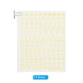 thumbnail image 2 of Uxcell Stickers de Letras Brillantes, 520 Pcs 4 Hojas 0.12 Pulgadas Stickers Adhesivos para Buzones Letras en Oro, 2 of 6