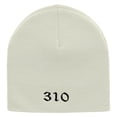 thumbnail image 5 of 310 Embroidered 8 inch Acrylic Short Blank Beanie - White OSFM, 5 of 5