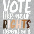 thumbnail image 3 of CafePress - VOTE Like Your Rights Depend O Long Sleeve T Shirt - Womens Baseball Tee, 3 of 4