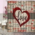 thumbnail image 4 of Valentine''s Day Shower Curtain, Romantic Love Bathroom Shower Curtain with 12 Hooks, Red Heart Shower Curtains for Bathroom, Waterproof Fabric Cloth Bath Curtain, Valentine''s Bathroom Decor Gift, 4 of 6
