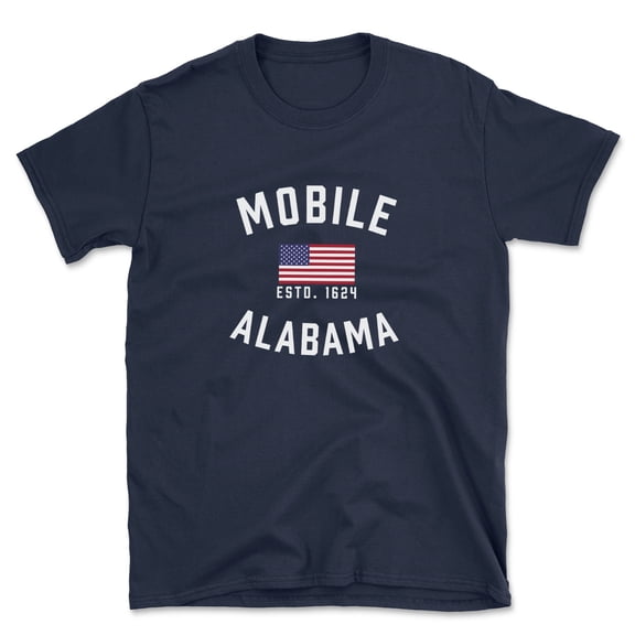 Mobile Alabama Patriot Men's Cotton T-Shirt