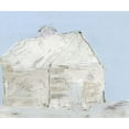 thumbnail image 2 of Stellar Design Studio 14x12 Black Ornate Wood Framed with Double Matting Museum Art Print Titled - Winter Barn I, 2 of 4