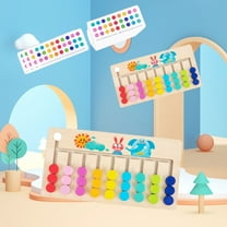 KOYPTL Color Matching Puzzle Toys for Toddlers Preschool Age 3 4 5 6 7,Wooden Puzzles Montessori Brain Teasers Game for Boys Girls Seniors,Handheld Games for Travel,Ideal Christmas,Birthday Gifts