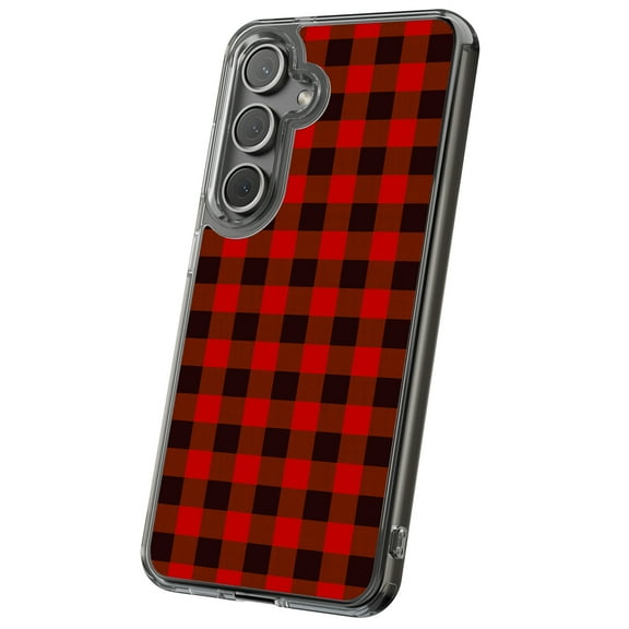 For Samsung Galaxy S22 Plus, Hybrid Clear, Classic Plaid Print, USA