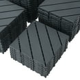 thumbnail image 6 of Danolapsi Patio Interlocking Deck Tiles, 44 Pack Plastic Floor Decking Tiles, 12"x12" All Weather Waterproof Outdoor Patio Interlocking Floor Tile For Balcony, 6 of 9