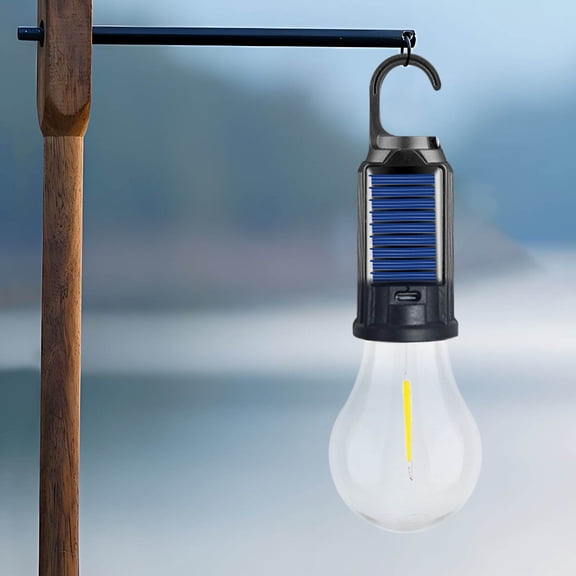Kieccall Warm Light Solar LED Camping Bulb Rechargeable Mosquito Repellent Lamp Gift