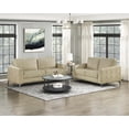 thumbnail image 5 of Lexicon Cazon 2-Piece Microfiber Sofa Set in Sand, 5 of 12