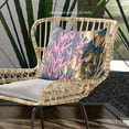 thumbnail image 2 of Amrita Sen Designs CAPL945BrCDS-BL-18x18 18 x 18 in. Tulip Bouquet Broadcloth Indoor & Outdoor Blown & Closed Pillow - Pink, Yellow & Blue, 2 of 5
