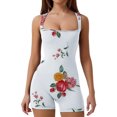 thumbnail image 1 of LOVZFMLL Justaucorps Aguichant pour Femmes Débardeur à Bretelles Bodycon Extensible Combishort Blanc TG, 1 of 3