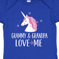 thumbnail image 4 of Inktastic Grammy and Grandpa Love Me Girl Unicorn Girls Baby Bodysuit, 4 of 5