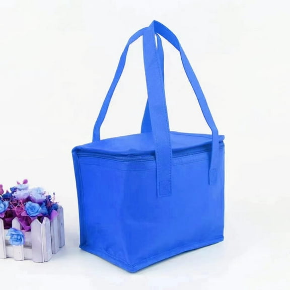 Portable insulated lunch bag, beverage carrier, insulated food delivery bag