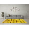thumbnail image 3 of Ahgly Company Indoor Rectangle Abstract Yellow Modern Area Rugs, 7' x 9', 3 of 4