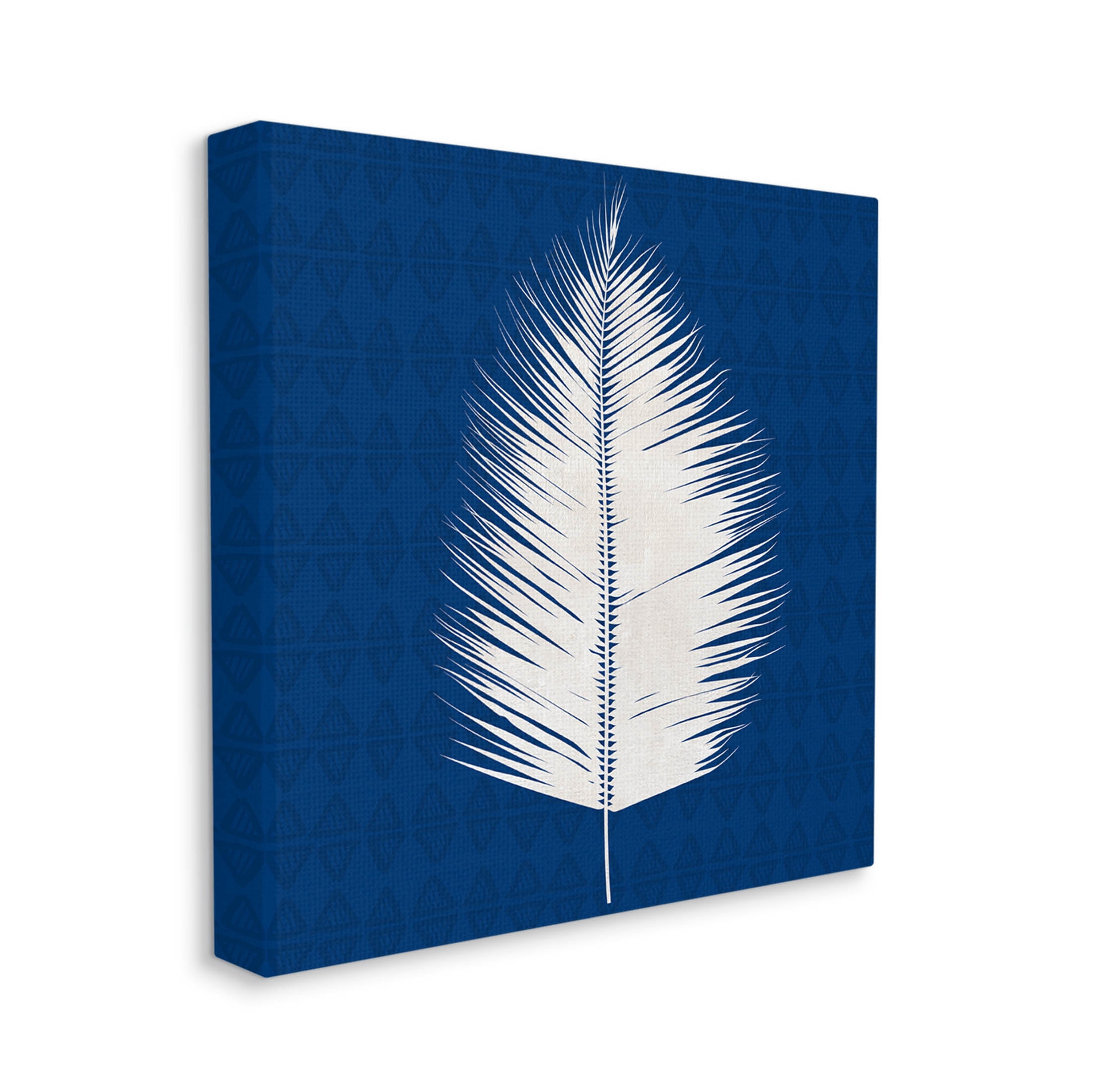 Stupell Industries Tropical Palm Leaf Silhouette Graphic Art Gallery Wrapped Canvas Print Wall Art, Design by Susan Jill