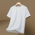 thumbnail image 2 of RYDCOT Mens Nylon T Shirt Ultra Soft Plain Tshirts for Men Cooling Crew Neck Casual Basic Tee Shirt Undershirt White, 2 of 3