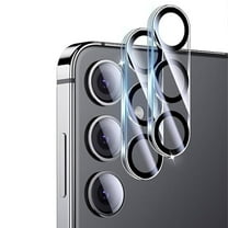 2-Pack HD Tempered Glass Camera Lens Protector with Anti-Reflective Ring for Samsung Galaxy S25 Plus