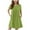 Green, variant on Girls Short Sleeve Summer Dress Kids Casual Crewneck Loose Beach Short Dresses with Pockets 5-13 Years Black 7-8 Years