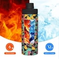 thumbnail image 5 of Logiee Angry Shark Pattern Print Water Bottle,18oz Sports Insulated Kettle for Cycling Gym Basketball Outdoor, Suitable as a Present, 5 of 7