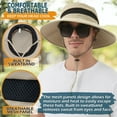 thumbnail image 6 of EINSKEY Men's Sun Hat, Rain Waterproof UV Protection Wide Brim Bucket Hat for Beach Travel Golf Safari Garden Fishing Hiking, 6 of 7