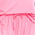 thumbnail image 6 of Womans Ultra Soft Double Brushed Stretch Sleepwear Nightwear Lounge Crew Neck Top and Pants Pajama Set XX-Large, Knockout Pink, 6 of 7