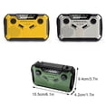 thumbnail image 2 of serony Portable Crank Radio With High-capacity Lithium this multi-functional outdoor Battery Solar Powered Hand Cranked Radio NOAA Dynamo, 2 of 6