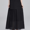 thumbnail image 4 of BEFOKA Robe pour Femme Grande Taille, Liquidation de Robes d'Été pour Femmes, Jupe de Complet Ample et Décontractée d'Été pour Femme à Couleur Unie, Manches Mi-Longues, Col Rond, 4 of 5