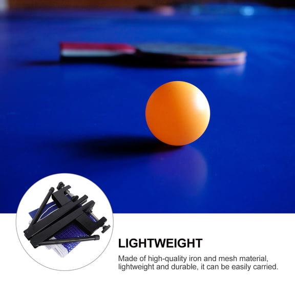AURARMLET Portable Stretchable Table Tennis Net Set - Adjustable and Easy to Install for Pong Tables