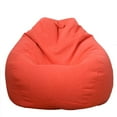 thumbnail image 1 of CHOK Solid Color Cloth Lazy Lounger Bean Bag Sack Chair Sofa Dust Cover Decoration, 1 of 12