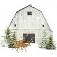 thumbnail image 2 of Pertiet, Katie 26x26 White Modern Wood Framed Museum Art Print Titled - Wooded Holiday VI, 2 of 4