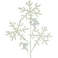thumbnail image 3 of Northlight 28,5 Pouces Flocon de Neige Blanc Pailleté et Rennes Vaporisateur de Noël, 3 of 4