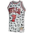 thumbnail image 2 of Men's Mitchell & Ness Toni Kukoc White Chicago Bulls 1997/98 Hardwood Classics Doodle Swingman Jersey, 2 of 3