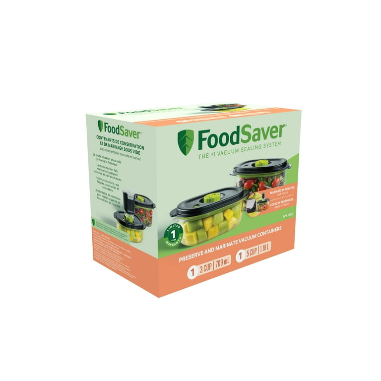 FoodSaver® Marinate and Preserve Containers SET - 3C/5C/8C