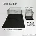 thumbnail image 2 of G-Floor New Pet Parent 3-Piece Floor Mat Kit, Midnight Black, Small, 2 of 5