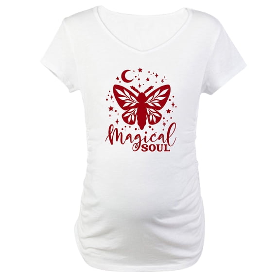 CafePress - MAGICAL SOUL Maternity T Shirt - Cotton Maternity T-shirt, Cute & Funny Pregnancy Tee