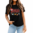 thumbnail image 2 of Bruh Funny Christmas Red Plaid Xmas T-Shirt for Adults Men and Women, 2 of 4