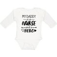 thumbnail image 3 of Inktastic My Daddy is a Nurse and a Hero Boys or Girls Long Sleeve Baby Bodysuit, 3 of 5