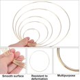 thumbnail image 3 of MECCANIXITY 4 Pcs Dream Catcher Rings,Metal Craft Hoops Floral Hoops 8 Inch Macrame Hoops Rings for DIY Crafts Wreath Making Supplies Plant Hangers,Gold, 3 of 7