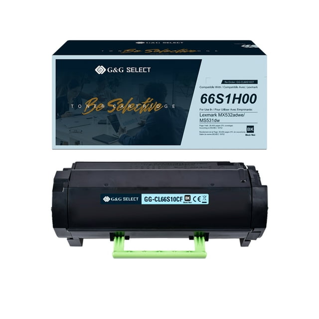 G&G Select Remanufactured Toner Cartridge Replacement for Lexmark 66S1H00 Black