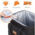 thumbnail image 4 of Lifewit Large Soft Cooler Lunch Bag, Insulated Lunch Box, Cooling Tote for Adult, Men, Women, Work, Travel, Hiking, Camping, Leakproof, Waterproof, Lightweigt, 24-Can (15L), Black, 4 of 7