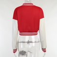 thumbnail image 6 of PU Sleeve Baseball Jacket (M, Green), 6 of 9