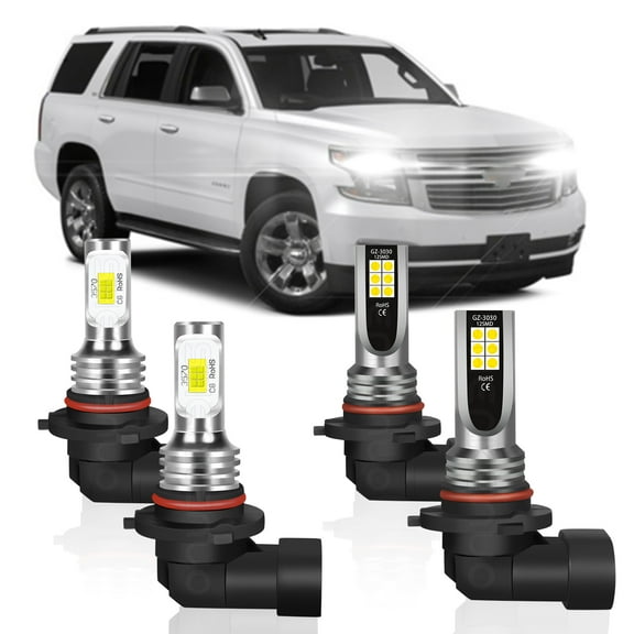 9005 9006 LED Headlight Bulb Kit For Chevy Silverado GMC Sierra 1500 2500 2000-2006 High Low Beam Combo 6000K White