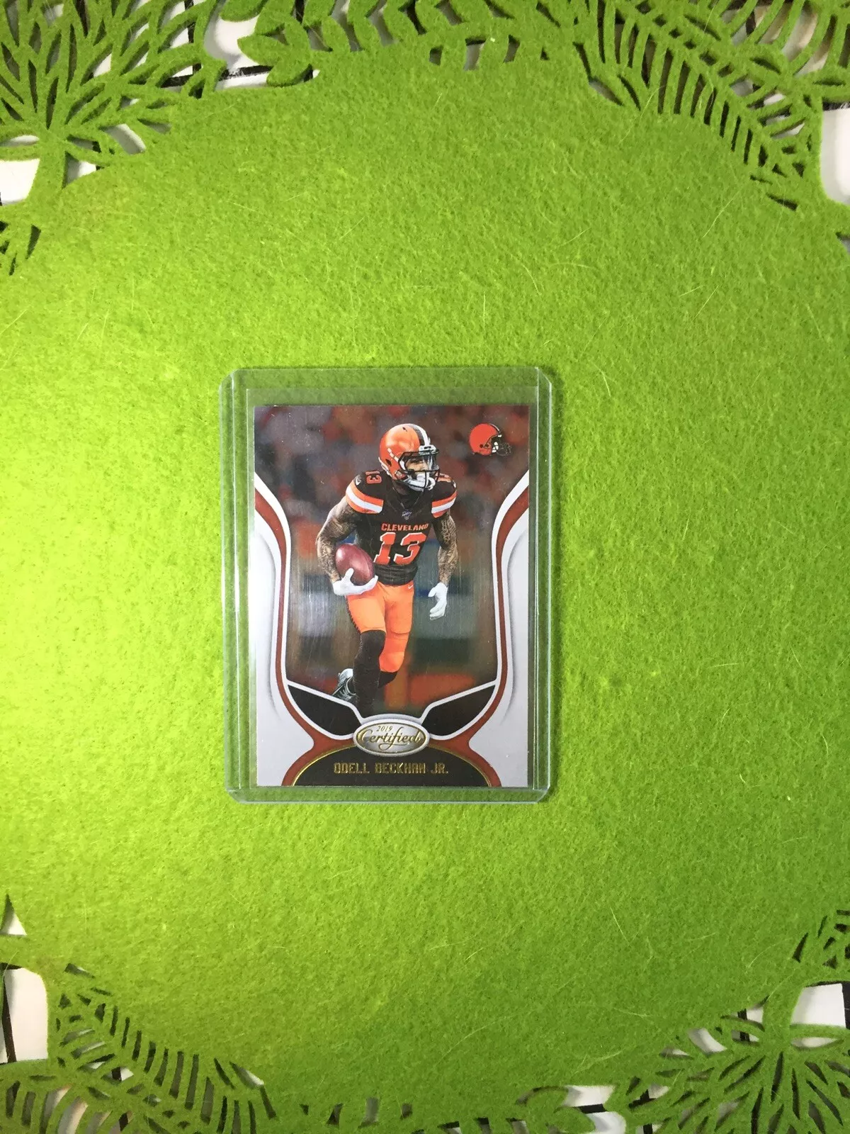 ODELL BECKHAM JR CARD JERSEY #13 CLEVELAND BROWNS FOOTBALL 2019 Panini Certified