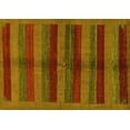 thumbnail image 1 of Ahgly Company Indoor Rectangle Abstract Yellow Modern Area Rugs, 3' x 5', 1 of 4