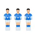 thumbnail image 1 of koolsoo 3Pcs Soccer Table Men Player Foosball Tabletop Accessories Table Player Foosball Blue, 1 of 8