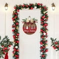 thumbnail image 5 of Christmas Wooden Joy Door Sign Round Holiday Hanging Décor For Home And Festive Welcome, 5 of 5